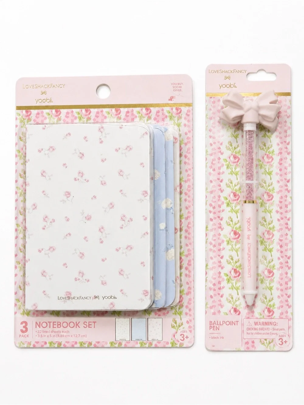LoveShackFancy Poly Folder, Mini Journals, Pen Set